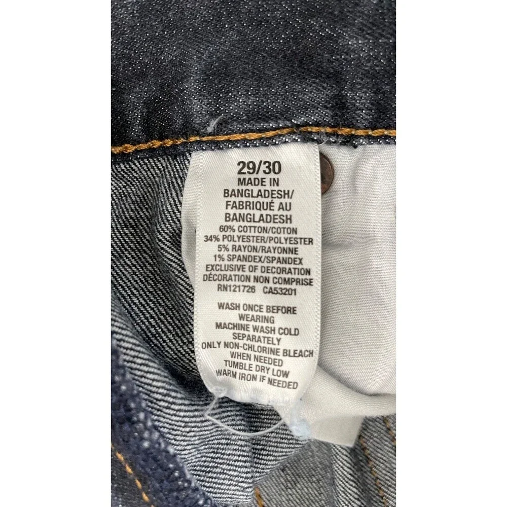 Aeropostale Jeans Slim Straight Fit Dark Wash - Men's Size 29Wx30L (J1)